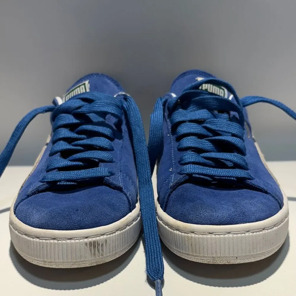 Puma Blue Suede Athletic Shoes